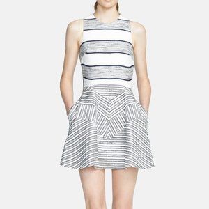 3.1 Phillip Lim Chevron Fit & Flare Dress, Size 6